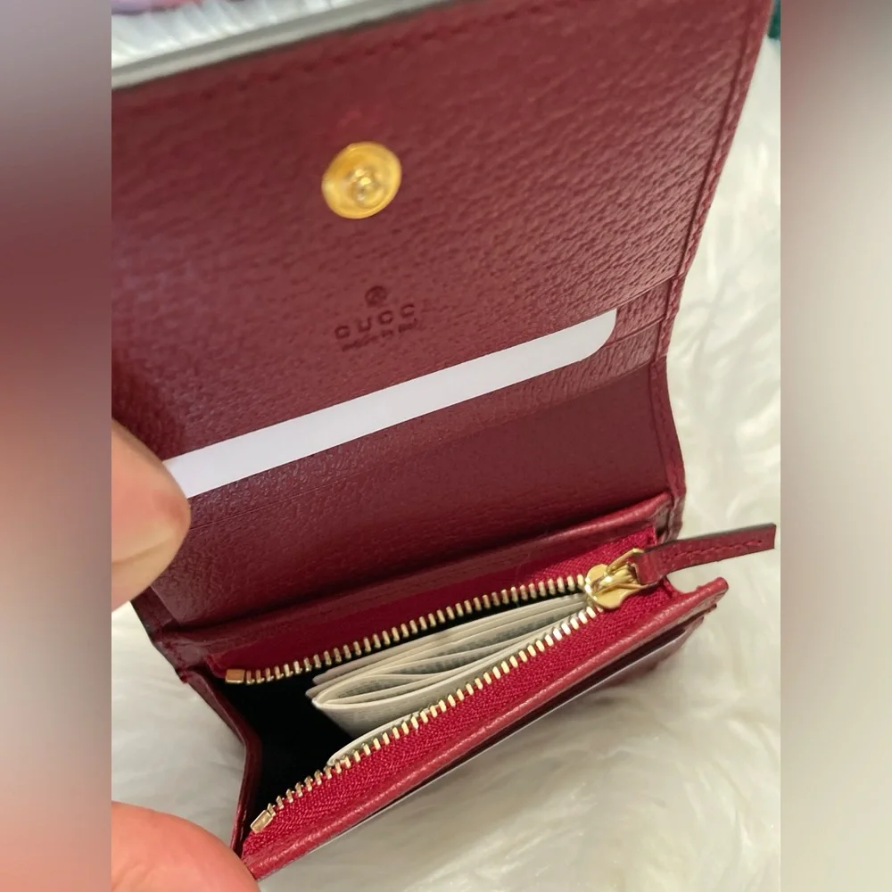 Gucci Ophidia Floral Card Holder Wallet - Picture 7 of 9